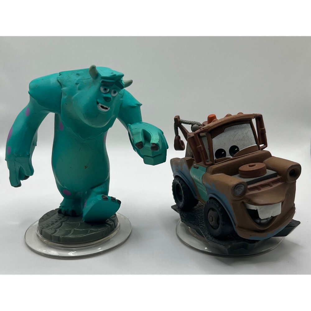 Disney Infinity Sully Mater Figures Collectible Video Game Characters